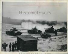 1963 Press Photo West German tanks on gunnery range at Langendamm - mjm04394 picture