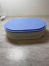 Tupperware Fridge Stackables Set Deli Keeper Meat Cheese Sheer #5102 Blue picture