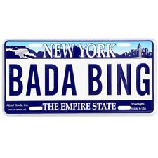Souvenir Bada Bing License Plate - Embossed 6x12 In picture