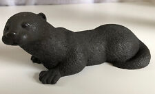 Heredities Otter Kit Alert Richard Fisher Figure Cold Cast Bronzed Resin picture