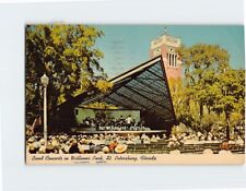 Postcard Enjoying Band Concerts in Williams Park St. Petersburg Florida USA picture
