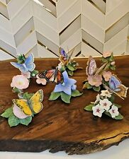 VTG Lenox Fine Porcelain  Butterflies on Flowers Set Of 6 Beautiful🦋💕 picture