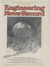 1927 Engineering News Record Magazine Cover ONLY - Bellows Falls, Vermont Canal picture