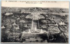 Postcard - Bird's eye view general - Versailles, France picture