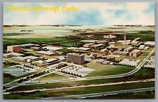 Clear Lake TX Manned Spacecraft Center Artist Rendering c1963 Chrome Postcard picture