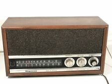 Vintage Magnavox Table Top AM FM 60s Model 1FM056 Radio Wooden Cabinet Parts USA picture
