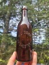 1890s Blob Top New Hampshire Beer☆D.J. Dowd Manchester, N.H. Ale Bottle picture