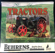 2002 Vintage American Tractors Wall Calendar Auto Parts Advertising picture
