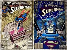 {Retro 90’s DC Comic Book}-{Superman}-{2 Comic Lot}-Authentication Quality picture