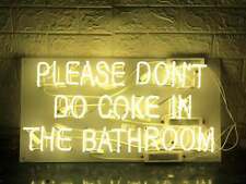 Please Don't Do The Cook In The Bathroom Neon Sign Light Room Wall Decor 24