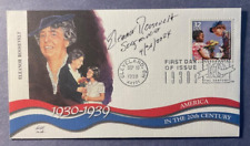 SIGNED ELEANOR ROOSEVELT SEAGRAVES FDC AUTOGRAPHED FIRST DAY COVER - FDR picture