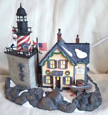 DEPT.56 TRINITY LEDGE LIGHTHOUSE #56611 NEW ENGLAND 1999 LIGHTED VILLAGE picture