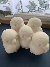 MIDCENTURY MODERN Group Of Alabaster Owls Made In Italy picture