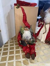 Woodland Fairy Santa Elf Whimsical Christmas Bendable Figure picture