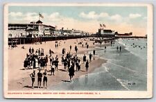 Wildwood-By-The-Sea New Jersey~Famous Beach Scenery~PM 1917~Vintage Postcard picture
