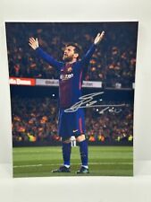 Lionel Messi Silver Signed Autographed Photo Authentic 8x10 COA picture