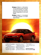 1992 MITSUBISHI ECLIPSE SPORTS COUPE—VINTAGE MAGAZINE PRINT ADVERTISEMENT AD picture