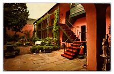 VTG 1970s Mansion Montegut Patio - New Orleans, Louisiana Postcard (Posted 1970) picture