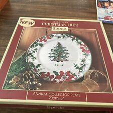 Spode 2014 Christmas Tree Annual Collector Plate POINSETTIA 8” NWT picture