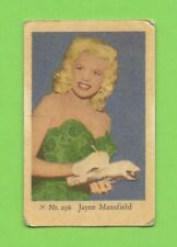 1958 Dutch Gum Card X Nr #298 Jayne Mansfield picture