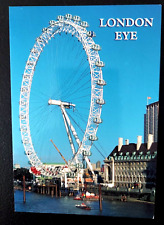 Postcard England London Eye Ferris Wheel and Buildings 1999 picture