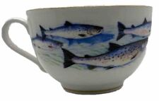 Royal Worcester VIP Fishing Lg  Breakfast Bone China Cup Only Retired Piece 38-3 picture