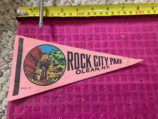  VTG Rock City Park Olean N.Y. NY NEW YORK Pennant THE THREE SISTERS - SHIP FAST picture