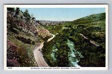 Boulder CO-Colorado, Aerial Entrance To Boulder Canyon Souvenir Vintage Postcard picture