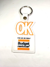 O. k . Budget Rent A Car Plastic Keychain picture