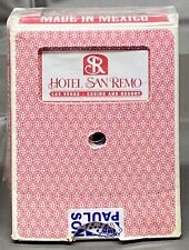OFFICIAL LAS VEGAS HOTEL SAN REMO CASINO USED PAULSON PLAYING CARDS picture