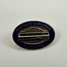 McKinley Explorer Alaska Mountain Train Souvenir Lapel Pin Pinback picture