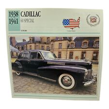 Cars of The World - Single Collector Card Edito-Service 1938 1941 Cadillac 60 Sp picture