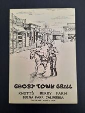Vintage Knott’s Berry Farm - Ghost Town Grill Menu picture