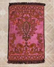 Vintage Milliken by Calloway Hand Towel 25” x 15” Fuchsia Pink Burgundy Cotton picture