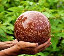 Huge 175MM Red Poppy Jasper Crystal Chakra Healing Energy Stone Sphere Globe picture