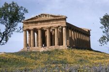 #J51 - Vintage 35mm Slide Photo- Temple of Concord-- Red Kodachrome - 1950s picture