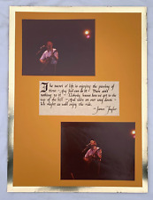 2 JAMES TAYLOR LIVE ON STAGE VINTAGE AMATEUR PHOTOGRAPHS CALLIGRAPHY INK QUOTE picture