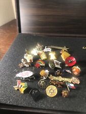 27-Vintage VFW assorted Hat Pins from locker unit. 80’s and 90’s. see pics picture