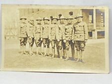 Vtg WWI Era US ARMY Soilders RPPC Names On Back Real Photo Postcard picture