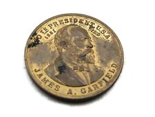 20th President U.S.A. James A. Garfield Coin Gold Tone picture