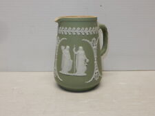 ANTIQUE WEDGWOOD SAGE GREEN JASPER DIP PITCHER WEDGWOOD ONLY picture