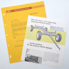 VTG 1962 John Deere Tractor 1074 WAGON Dealership Sales Bulletin & Brochure picture
