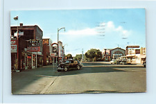 Postcard 1941 Kearney Nebraska old car-3 different cafes    #78 picture