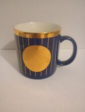 Mercedes-Benz Coffee mug Fine Porcelain Promo Sample 12oz Gold Cobalt World Wide picture