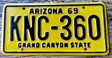 V. NICE, 1969 1970 1971 1972 ARIZONA LICENSE PLATE, KNC 360 FORD *NOT MVD CLEAR* picture