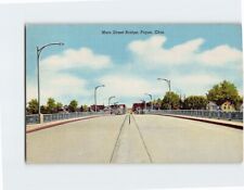 Postcard Main Street Bridge Piqua Ohio USA North America picture
