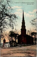 1910. HAMMOND ST. CONG. CHURCH. BANGOR, ME. POSTCARD. TM21 picture