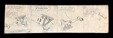 Antique Circa 1930s Aviation Themed Bi Plane Original Comic Strip Art Early Old picture