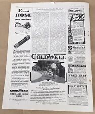 Coldwell lawn mowers print ad 1932 orig vintage 30s art decor garden equipment picture