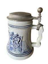 Vintage German Lidded Pewter Stein Karnten original king # 630 6.5” Pottery picture